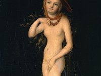 GG 26  GG 26, Lukas Cranach d.Ä. (1472-1553), Venus, Rotbuchenholz, 41 X 26,5 cm : Aufnahmedatum 2003